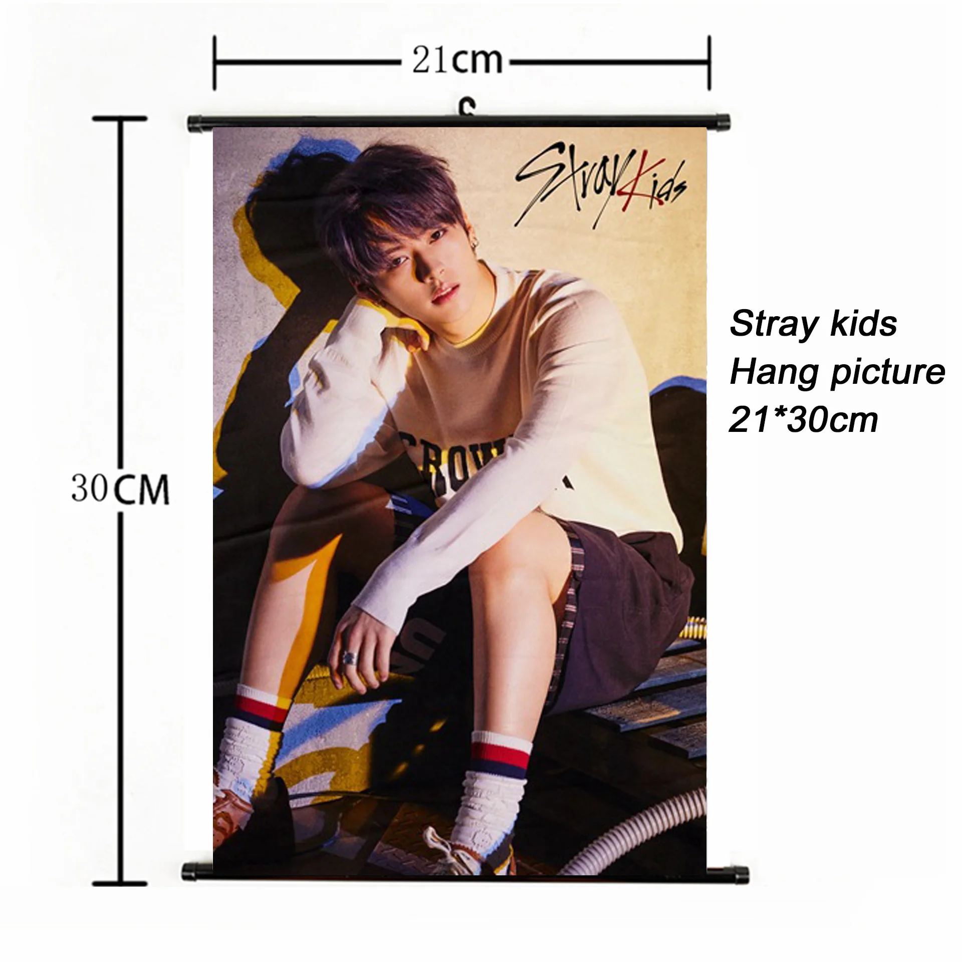 Модный Kpop Stray Kids Hang paintng 21*30 см постер stray kids signature желтая древесина альбом Фотокарта плакат вентиляторы коллекция