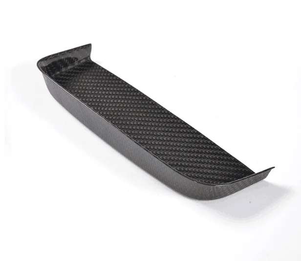 2015-2019 For-Ford-Mustang Left &amp Right Hand Drive Version Real Carbon Fiber Gloss Change Coin Troy Box- 1pcs |
