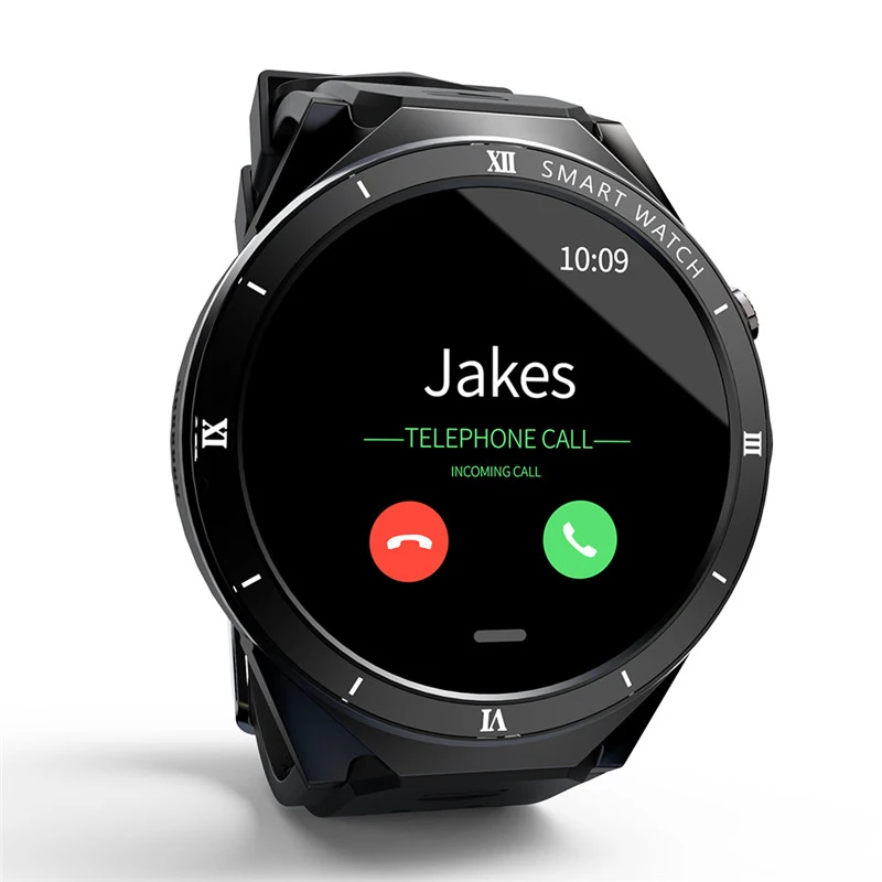 Black Умные часы с поддержкой Android скачать приложение Wi-Fi sim-карта 1 Гб+ 16 Гб gps Спортивная запись Шагомер монитор сердечного ритма умные часы для мужчин - Цвет: Black