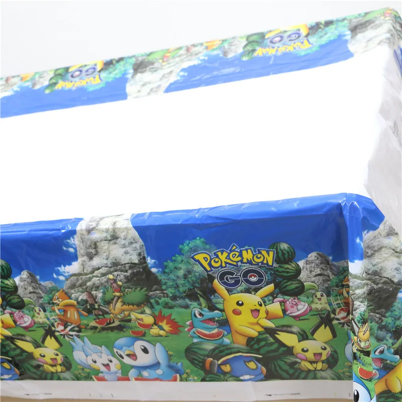 1 шт. украшения одноразовые столовые приборы пластиковые Покемон Пикачу скатерть