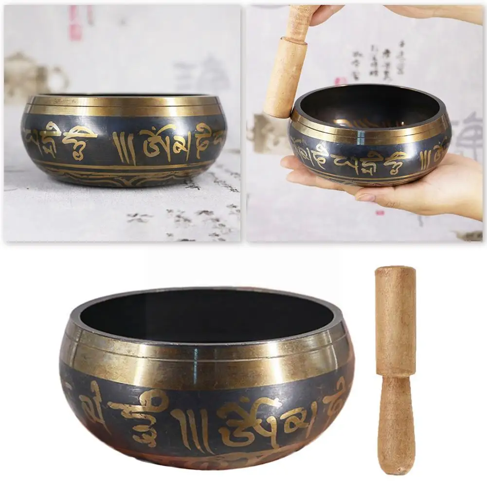 

Tibetan Singing Bowl Decorative-wall-dishes Home Decoration Tibetan Buddhist Yoga Dishes Bow Decorative Meditation Fengshui Z4h6