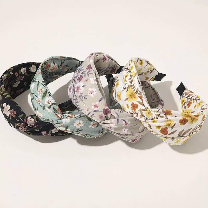 

Ободок для волос Женский, эластичный, широкий, с цветочным принтом