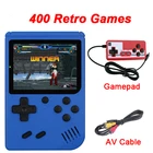 Консоль игровая портативная в ретро стиле, 400 игр, поддержка памяти детства, подключение к телевизору, подарок для двух игроков
