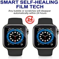 Miękkie hydrożelowe pełna ochrona ekranu folia do Apple Watch 7 6 SE od 5 do 40MM 44MM 45MM nie szkło dla iWatch 4 3 2 1 38MM 41MM 42MM