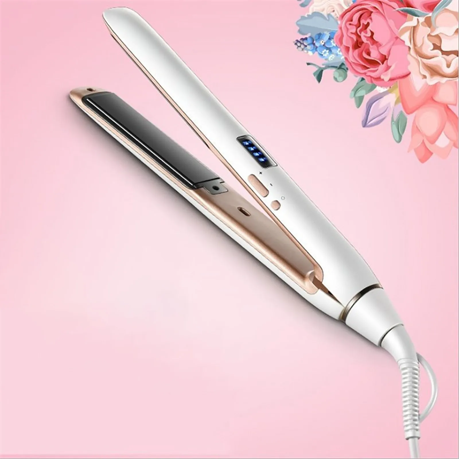 Щипцы для завивки и выпрямления волос 2 в 1 плойка серого цвета ealthy beauty уход за