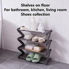 Держатель для обуви, полки для книг, складные узкие полки для кухни, ванной комнаты, многоуровневый Органайзер-подставка для хранения на полу