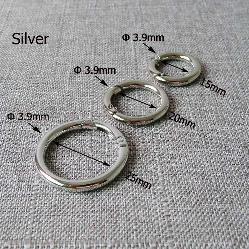 Скидка 100 шт. металлическое уплотнительное кольцо, защелкивающаяся застежка, открывающаяся цепочка для ключей для сумки, автомобильного кожаного ...