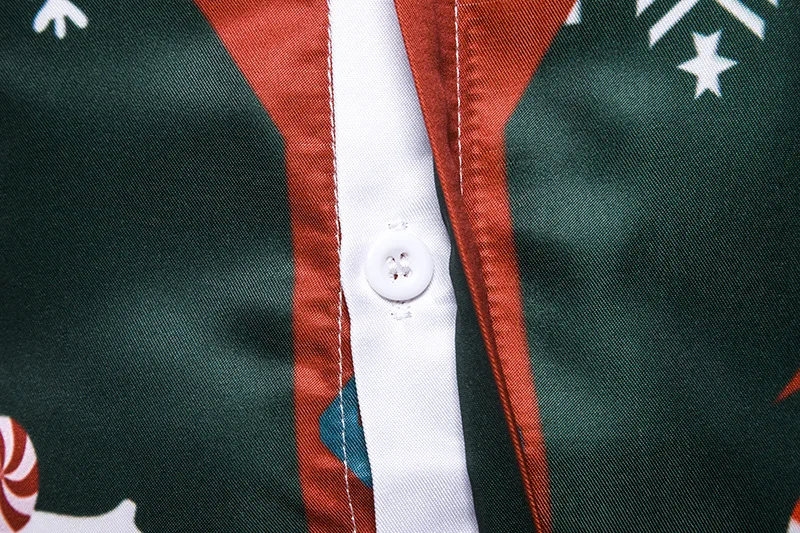 

Christmas Shirt Men 2020 New 3D Fake Two Piece Print Slim Fit Shirt Mens Xmas Party Casual Dress Shirts Camisa Social Masculina