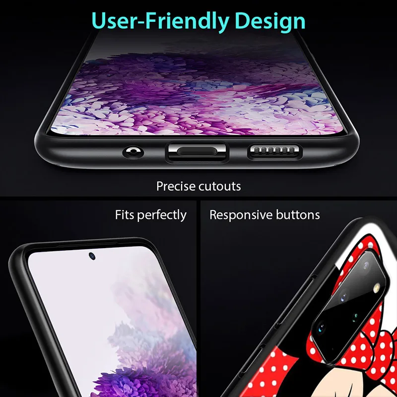 Red Minnie Mouse For Samsung Galaxy A01 A11 A22 A12 A21S A31 A41 A42 A51 A71 A32 A52 A72 A02S Soft Phone Case