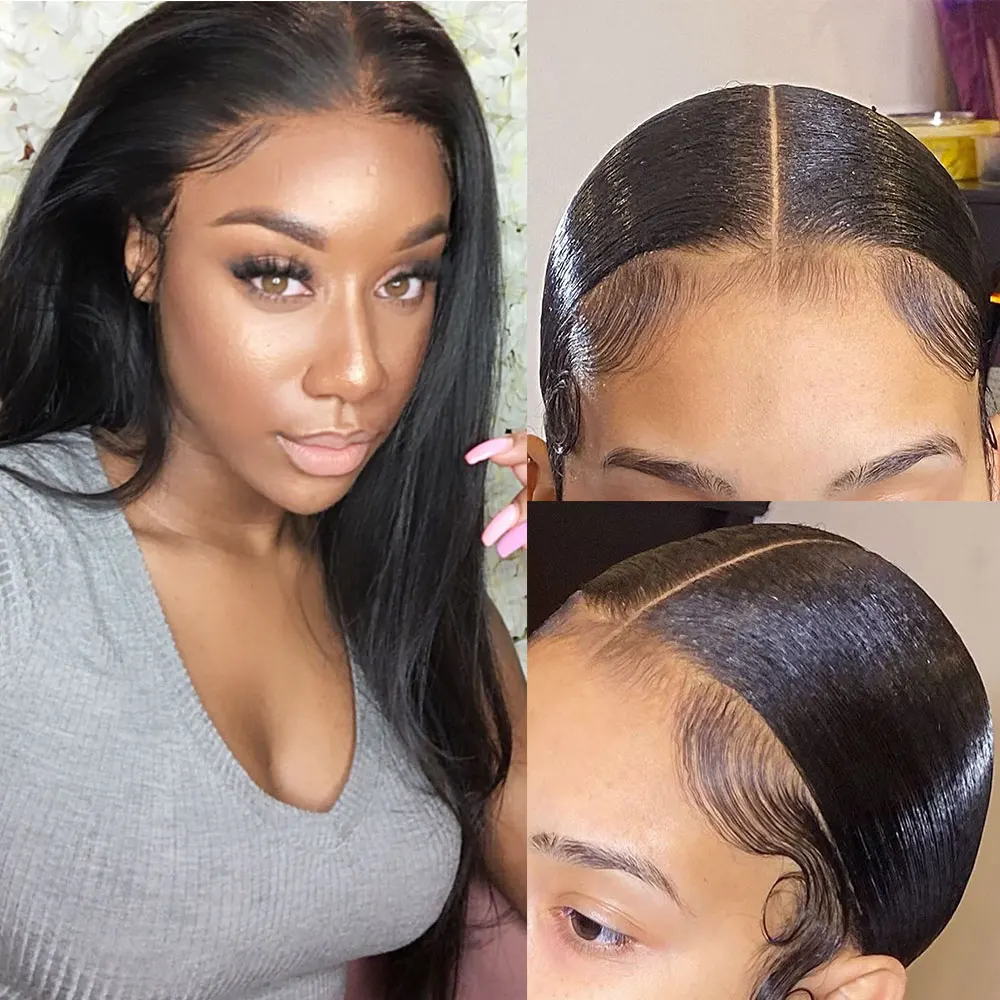 Прямые человеческие волосы 150% плотность перуанские Remy для чернокожих женщин 8 26