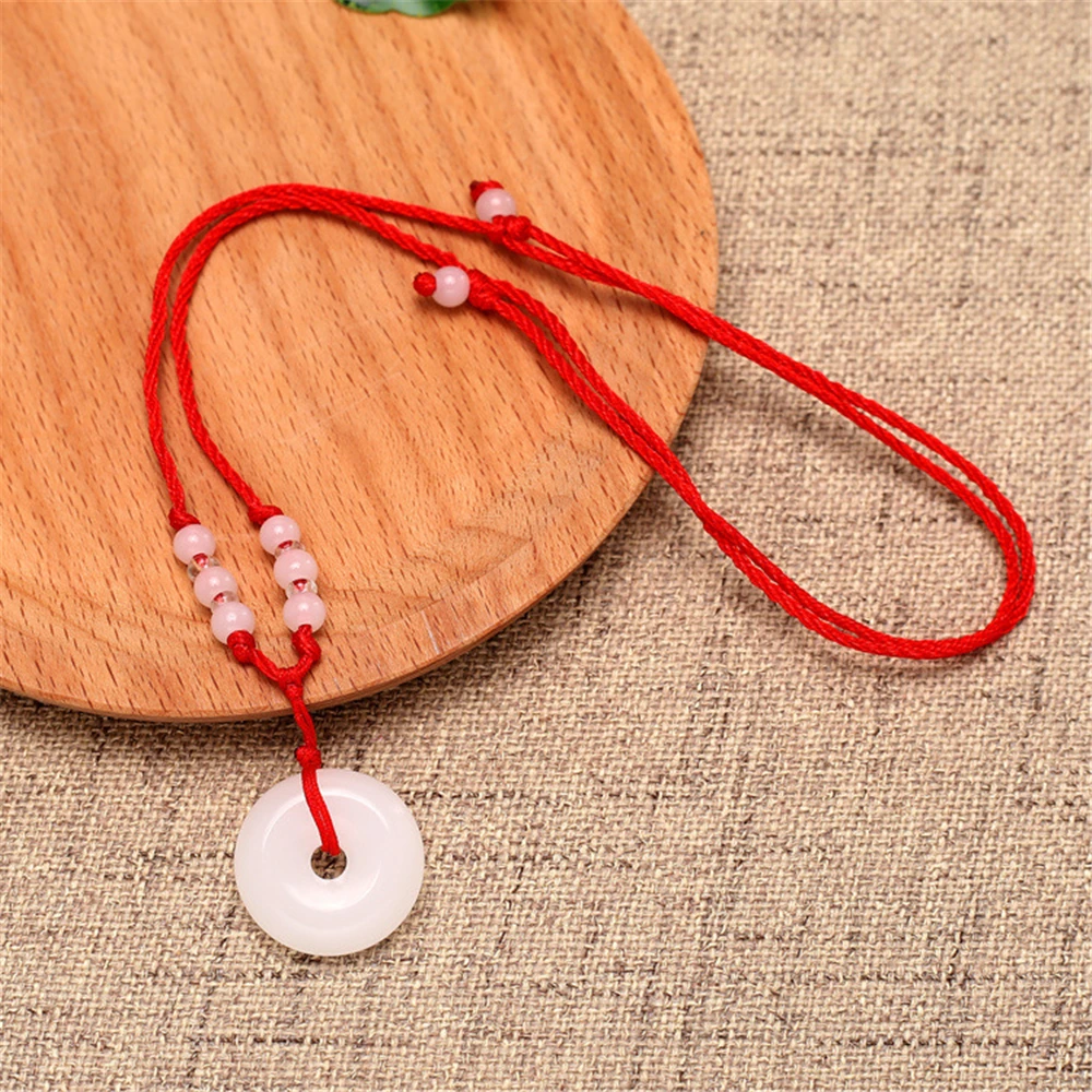 Модный натуральный разноцветный нефритовый кулон пончик ожерелье из агата