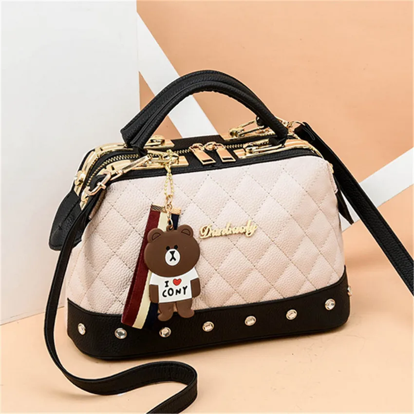 Белый Новые сумки модные сумки из натуральной кожи Sac A Main Femme - Цвет: Белый