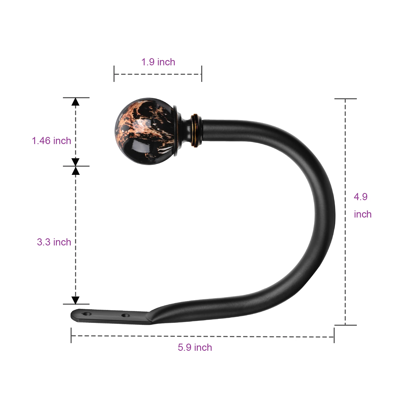 Держатель для штор Cristal крючки Holdback кисточка настенный держатель подвесной