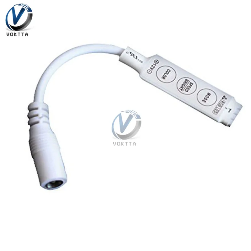 Светодиодный контроллер одноцветная Светодиодная лента с разъем постоянного