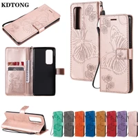 flip leather phone case for oppo realme 7 7i pro a72 5g reno5 4 4g f17 2020 a53 a15 etui embossed butterfly protect cover coque