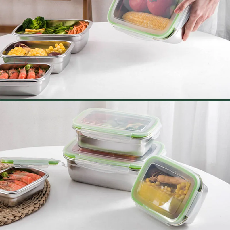 

Stainless Steel Thermal Insulated Lunch Box Bento Box School Picnic Food Container EIG88