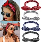 Повязка для волос в стиле бохо женская, мягкая однотонная винтажная эластичная лента с перехлёстом, бандана-тюрбан, аксессуары для волос