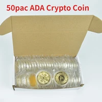 hot 50pcs cardano coin gold silver plated metal shipping from russia for collection romania coins usa regulations flc wholesale