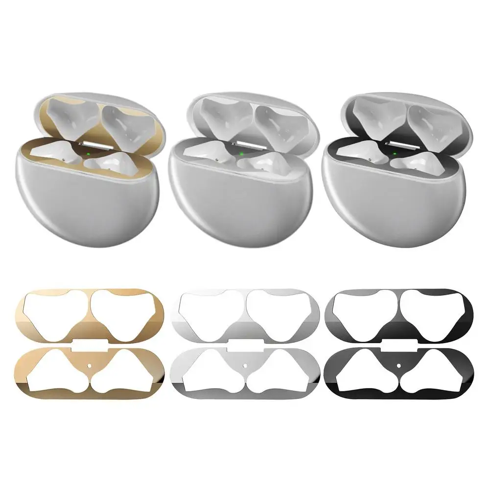 

Dustproof Metal Cover For Freebuds 3 Dust Guard Dustproof Metal Cover Charging Case Earphone Case Cover