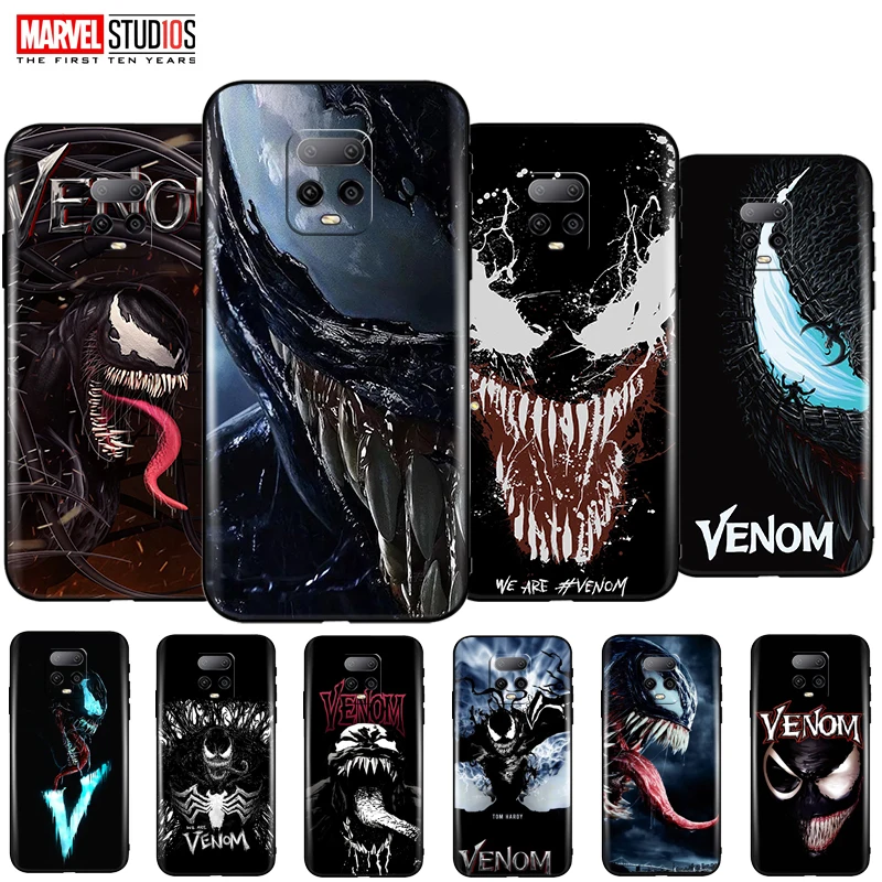 

Venom Phone Case For Xiaomi Redmi Note 9S Soft Funda Cover Marvel Avengers SpiderMan Thor Captain America