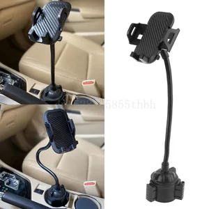 universal car cup mount mobile phone holder stand adjustable gooseneck cradle for iphone 5678 plus xr xs 3 5 7 cell phone free global shipping