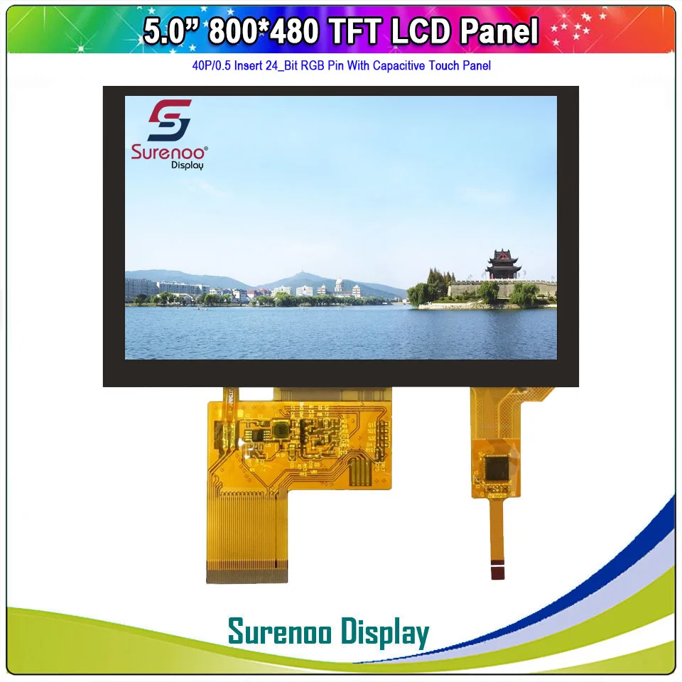 5 0 &quot800X480 40P/24_Bit RGB на тонкопленочных транзисторах тонкоплёночных ЖК дисплей