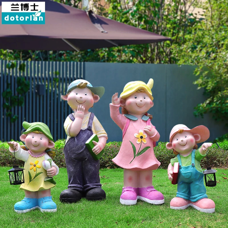 

Orchard Garden Statues Simulated Large Cartoon Doll Ornaments Yard Home Decor Landscape Gardening Decoration Sculpture Outdoor