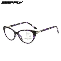 seemfly smart zoom progressive reading glasses cat eye anti blue light presbyopia hyperopia multifocal eyeglasses female eyewear
