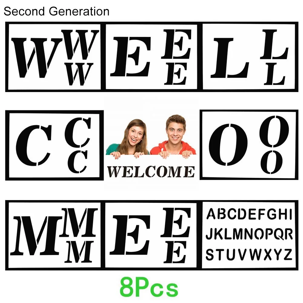 Шаблон приветствия с большими буквами знак в гостинице деревенском стиле декор