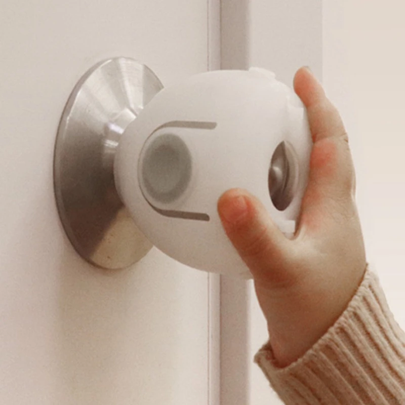 

1 шт. дверная круглая ручка, защитная ручка, пылезащитные Чехлы, настенный противоударный ручной бампер, Детские Безопасные принадлежности, противоударный коврик для дома, спальни