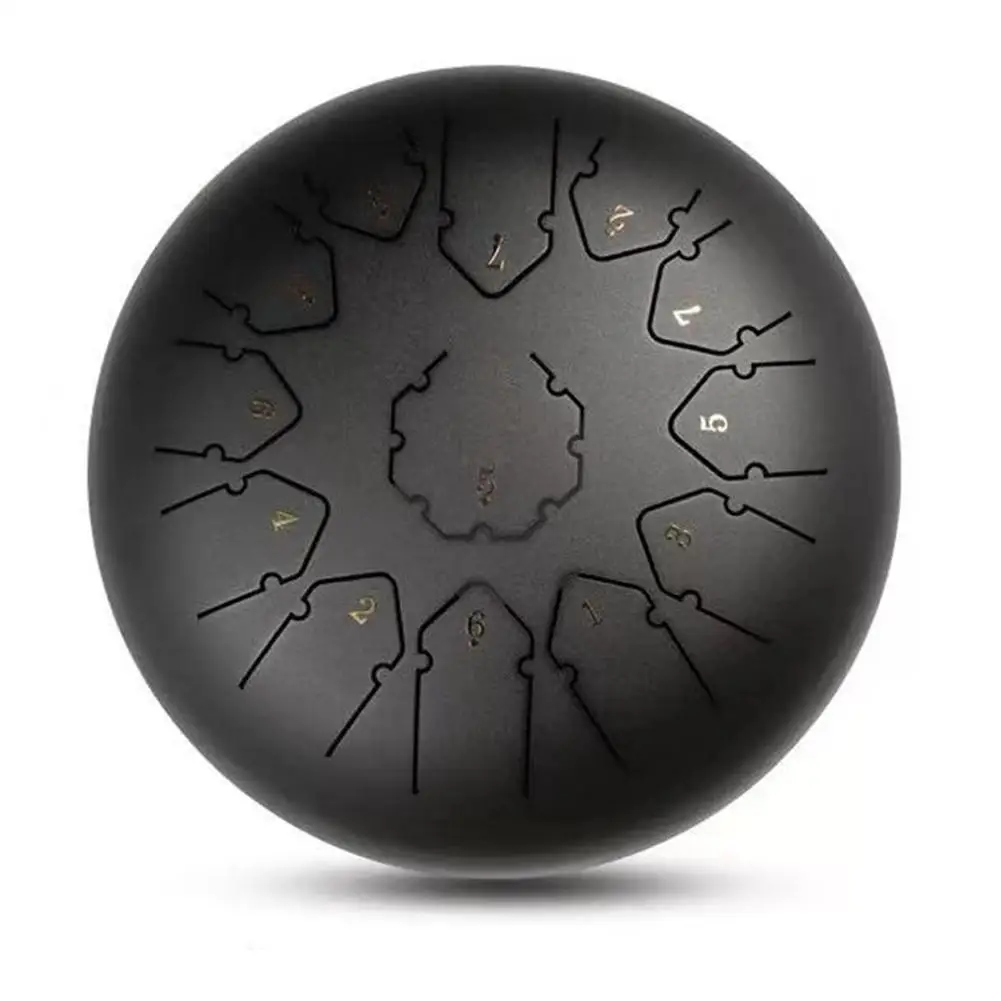 12 дюймов 13 нот Hangdrum Handpan стальной язык барабан с молотками музыкальная Книга сумка ударный инструмент для музыкальных терапевтов