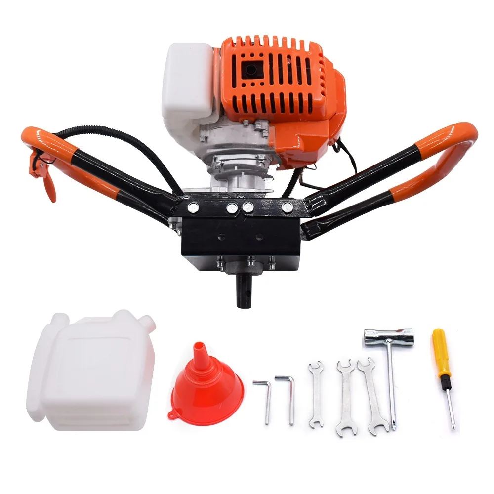 DC 52cc земляной шнек с газовым приводом отверстие для экскаватора 10 см буровой