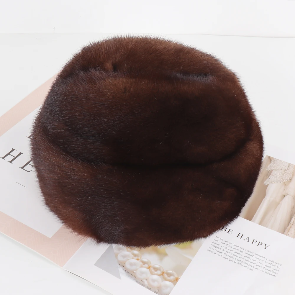 Новая зимняя шапка бомбер роскошные качественные шапки из натурального меха