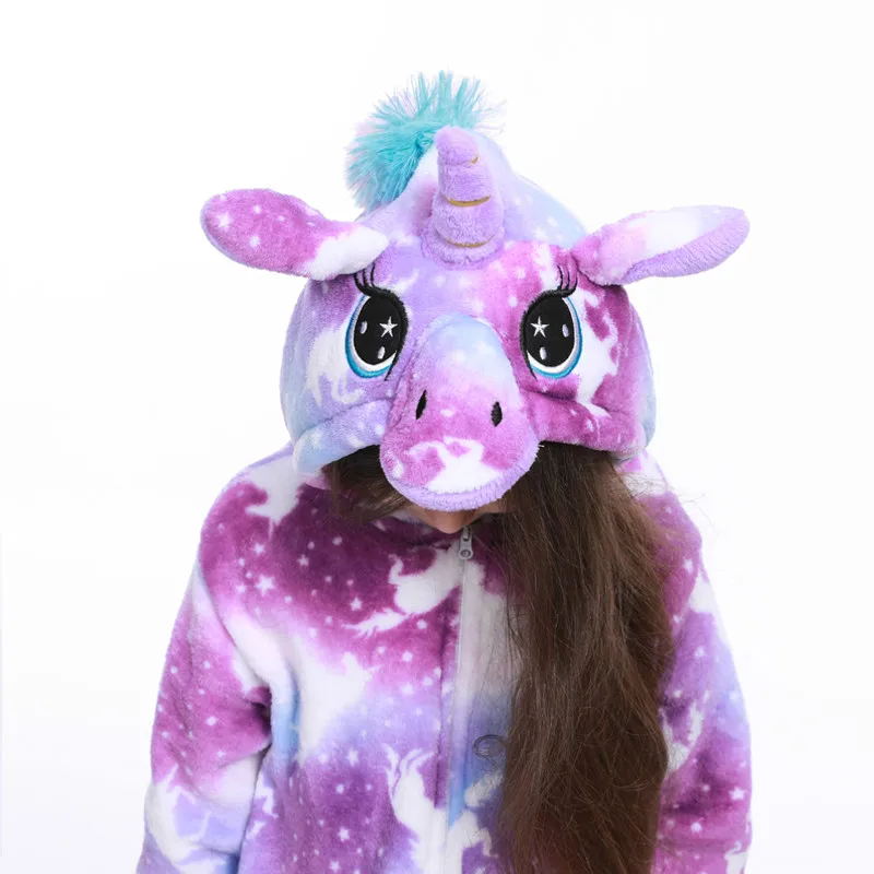 кигуруми Onesie/Детская Пижама с единорогом для детей одеяло рисунком животных