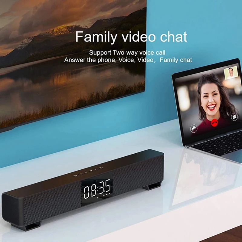 Bluetooth саундбар беспроводная 5 0 поддержка динамик TWS стерео звуковая панель для ПК