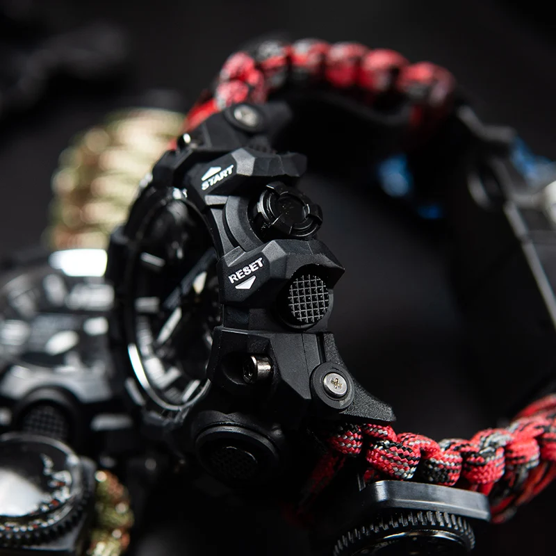 Часы наручные SHIYUNME мужские с компасом спортивные Роскошные Кварцевые