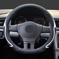 universal steering wheel cover pu leather car steering cover sports red colors suitable 37 38cm car accessories