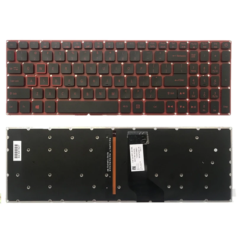 Клавиатура для ноутбука Acer Nitro 5 AN515 51 N17c1 52 53 серии черный с подсветкой без