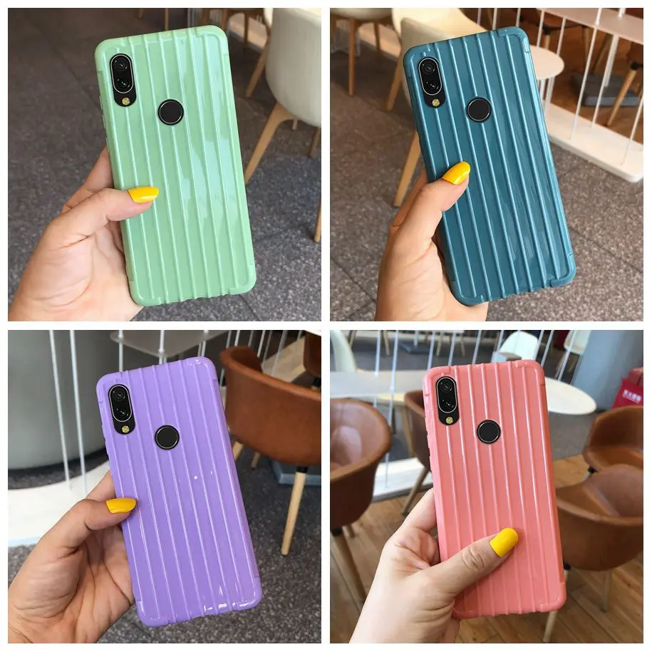Чехол Fundas для Xiaomi Redmi 7 силиконовый чехол чистый цвет мягкий ТПУ телефона s 6 26