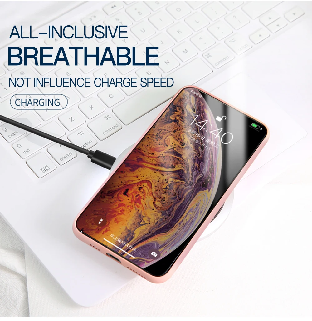 Liquid Silicone Case For Redmi Note 7 8 K20 K30 Pro Cover Xiaomi Mi 10 Mix 2 3 6X A2 Lite A3 CC9 Matte Back Funda |