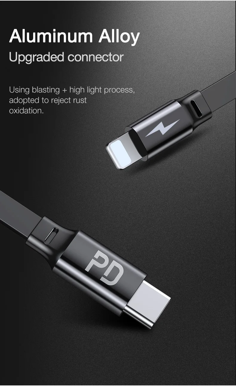 CAFELE18W PD Быстрая зарядка USB кабель для iPhone 11 Pro Max XS 8 7 6 Выдвижной USB кабели для IOS 13 Синхронизация данных зарядный кабель 1 м