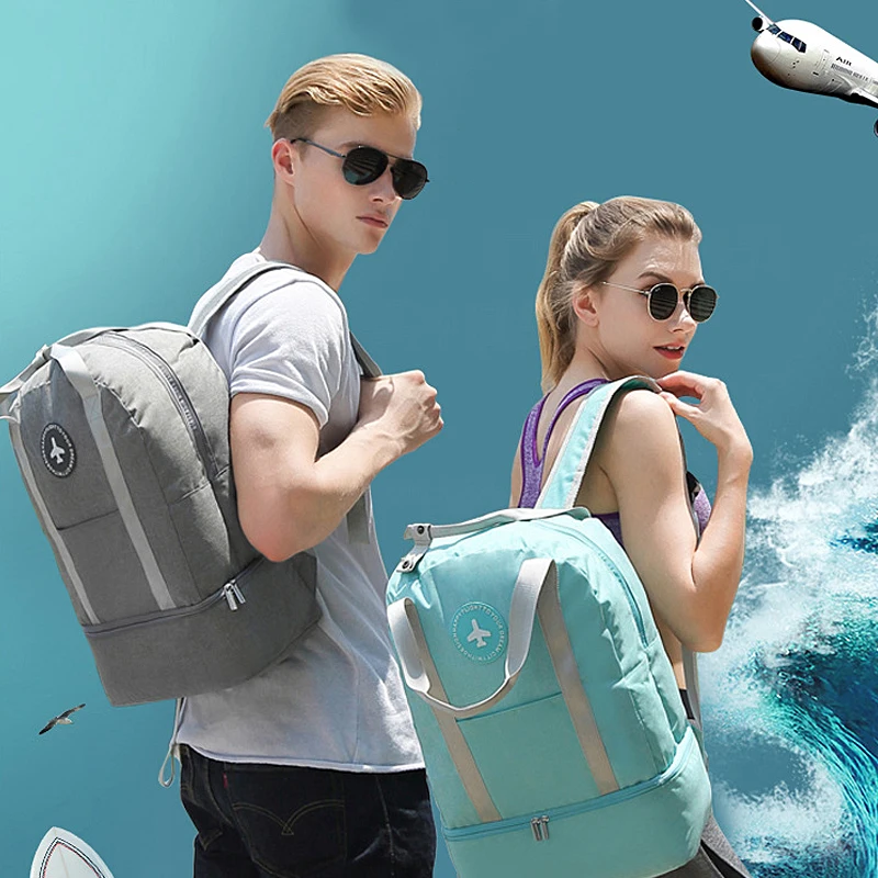 

Luggage Travel Bag ouble Layer Design Duffel Storage Clothes Shoes Bag Bra Underwear Pouch Waterproof Portable Storage Zip Pouch