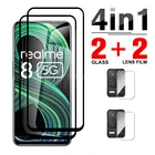 Защитное стекло 4 в 1 для Oppo Realme 8, 7, 6, 6i, 6s, 4G, 5G Pro, 2 шт.