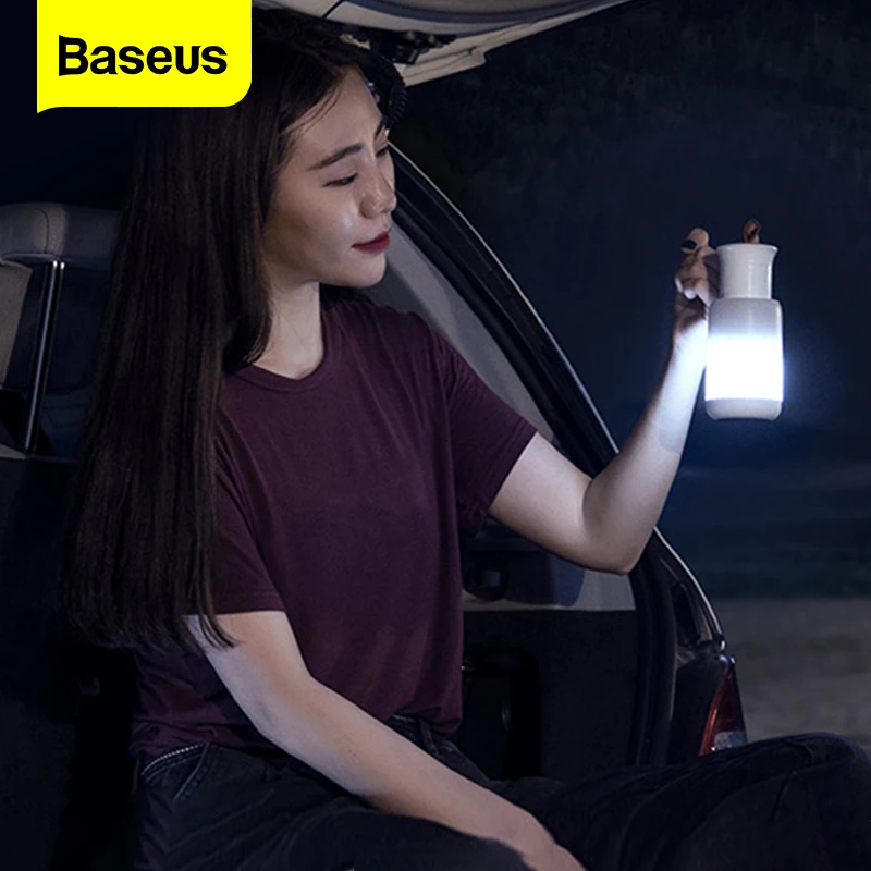 

Baseus Car Emergency Light Magnetic Adsorption Bedroom Camping Night Light SOS Light 4 Light Modes Rechargeable For Car & Home