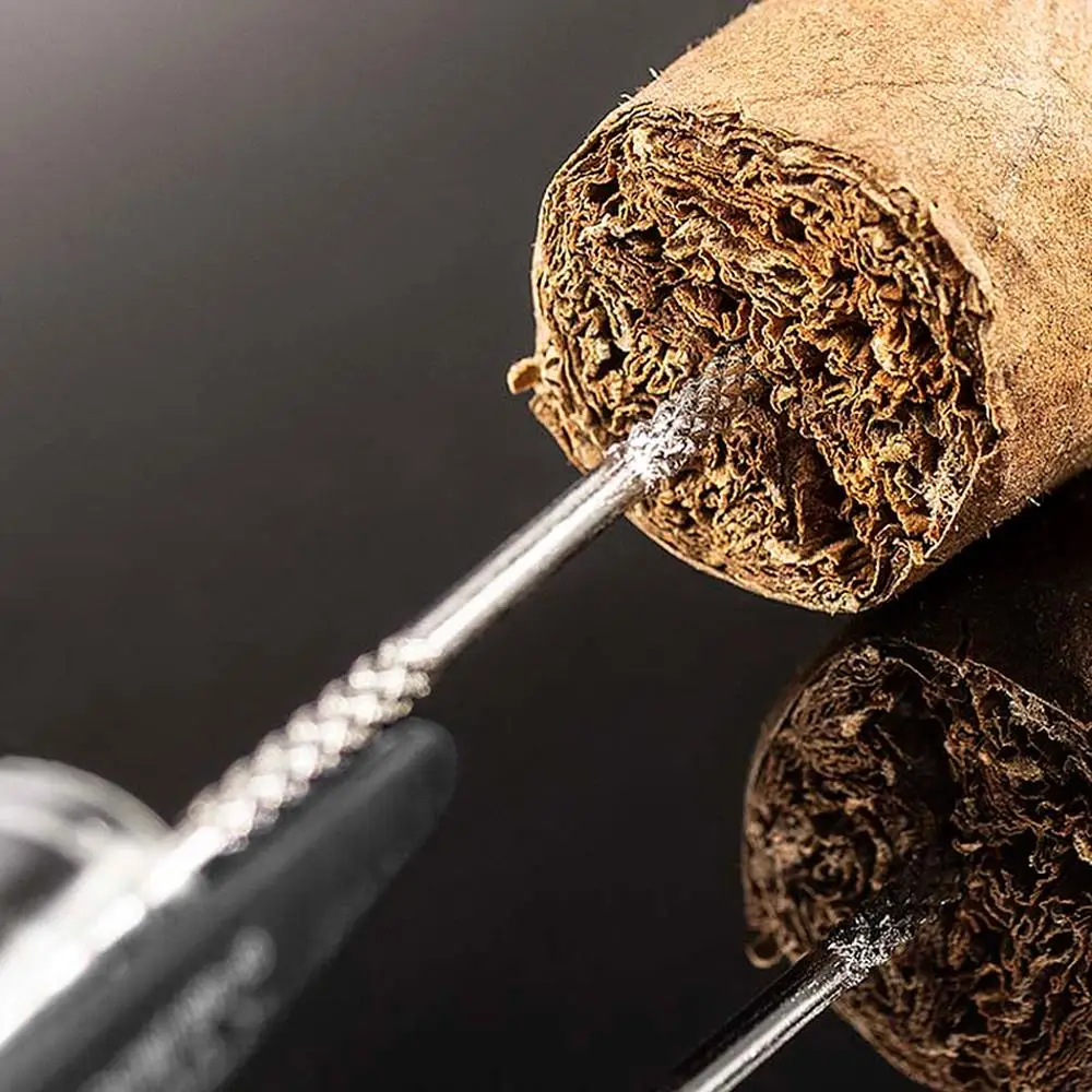 2 шт. нержавеющая сталь сигары игла перфоратор портативный металлический