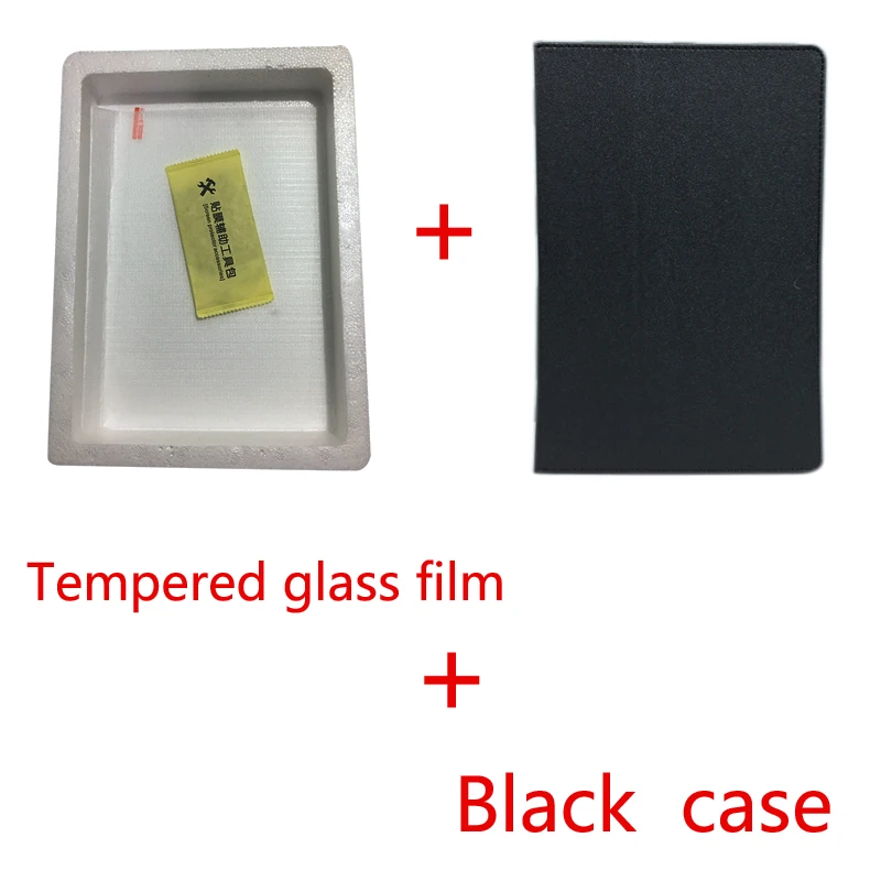 Black-Class Film PU leather case for Teclast M16 11.6inch Flip Fold stand cove for teclast m16 Tempered glass film+stylus - Цвет: Black-Class Film