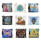 5D алмазная живопись животные Павлин бабочка сумка DIY кожаная сумка через плечо с цепочкой кошелек сумка для хранения косметичка