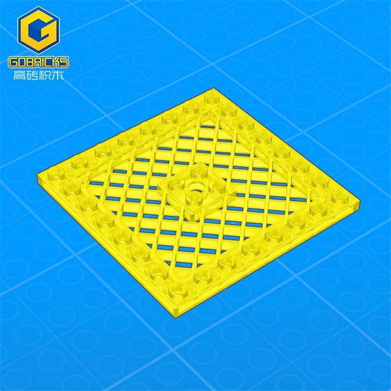 [Gobrick] GDS-1122 строительный блок (№ 4151) решетчатая пластина 8X8-8x8 специальная сетчатая