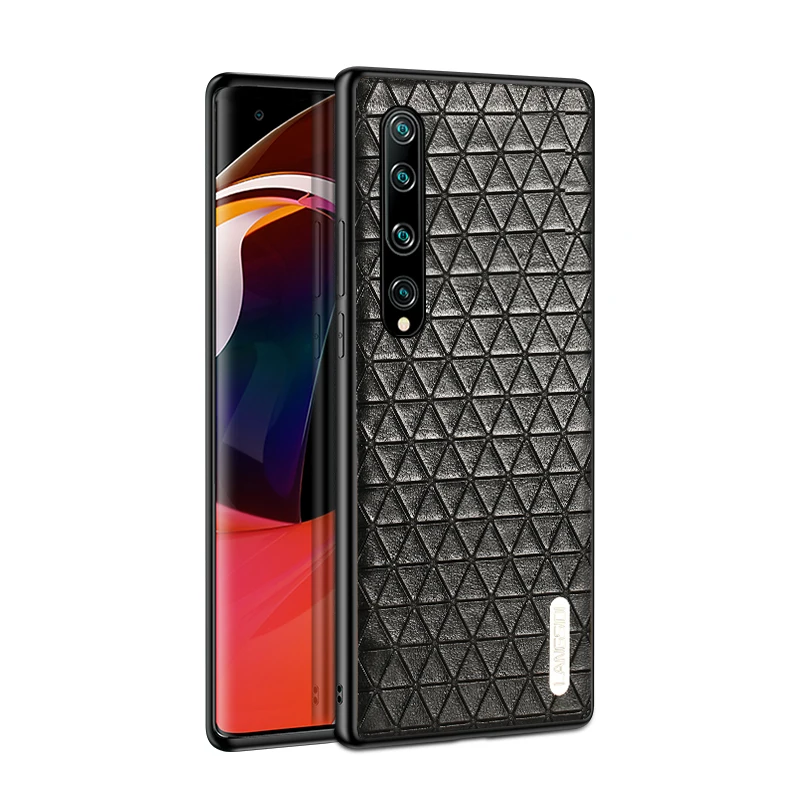 

Original Leather Triangle Grain Case for Xiaomi Mi 12T 12S Ultra 11 Lite Poco X3 Pro F3 F4 GT Cover For Redmi Note 11 10 9 8 Pro