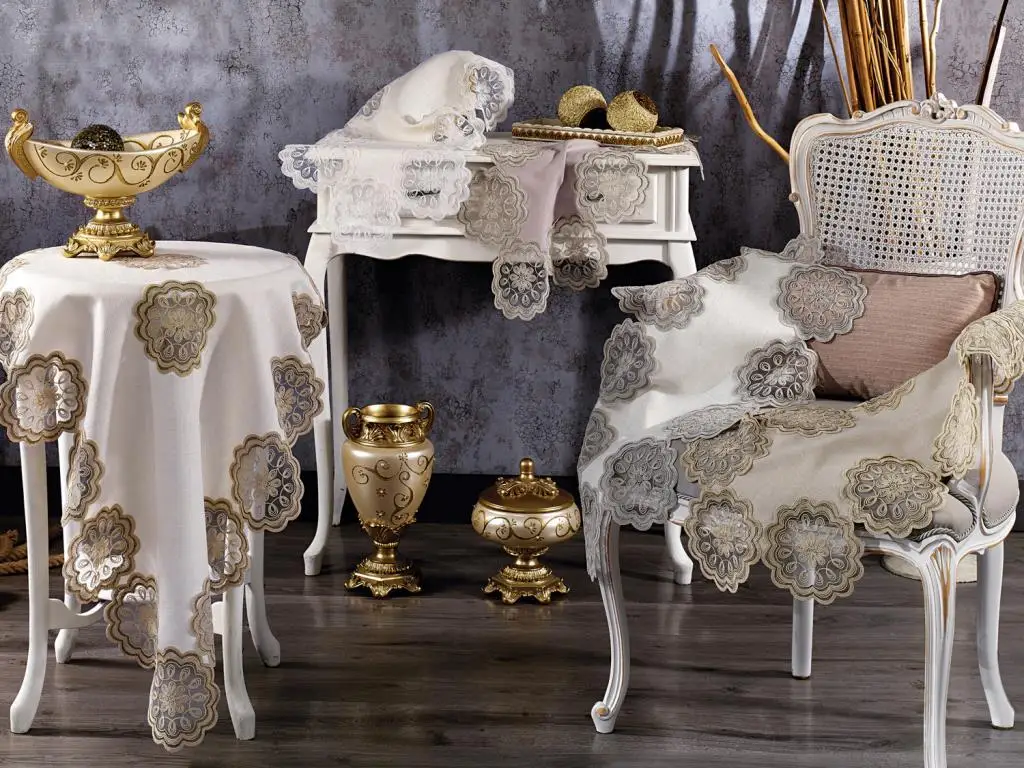 

eyizdiyar Perla 5 Piece Lounge Team Ecru